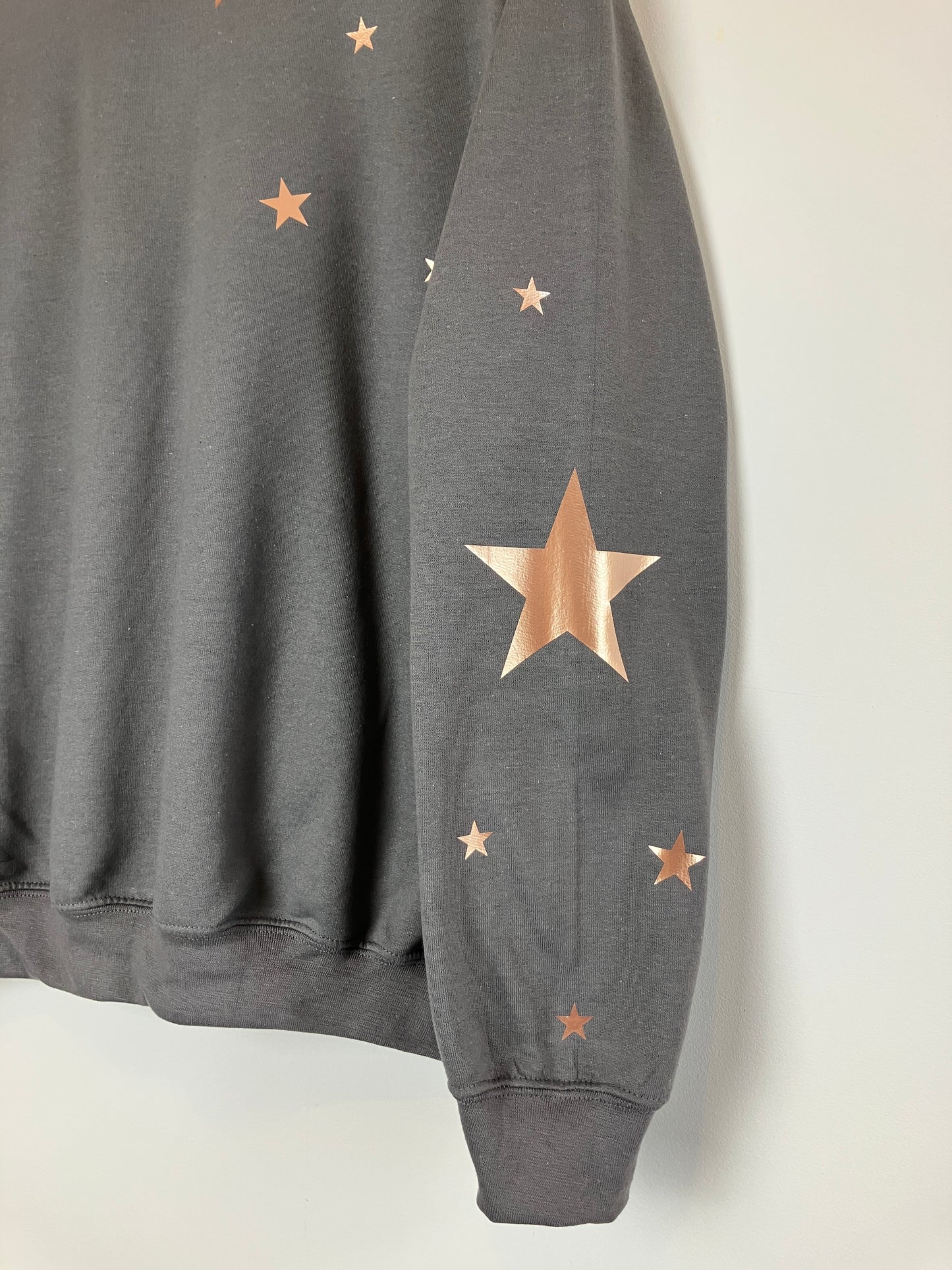 Star sleeved sweatshirt