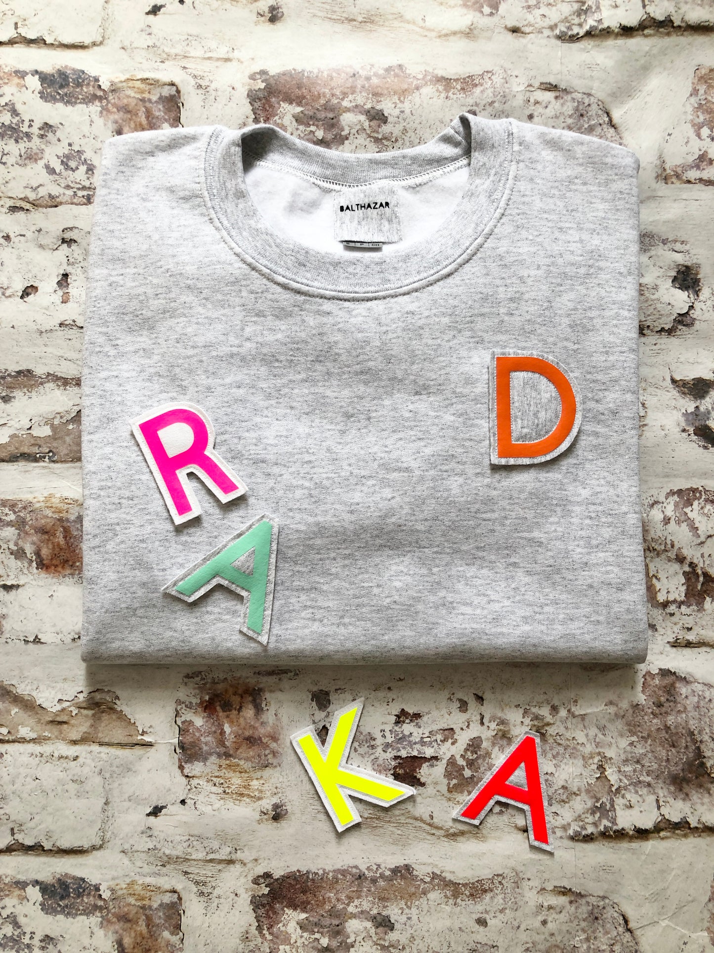 Customised Varsity style Initial sweatshirt