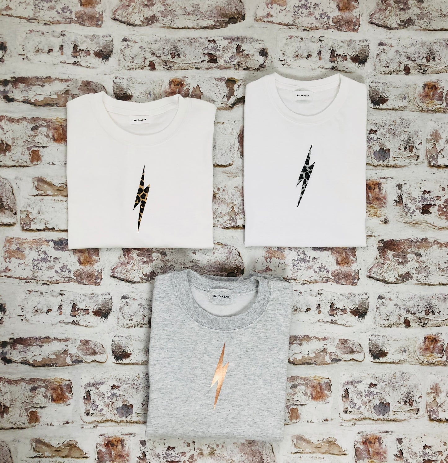 Animal print lightning bolt t-shirt