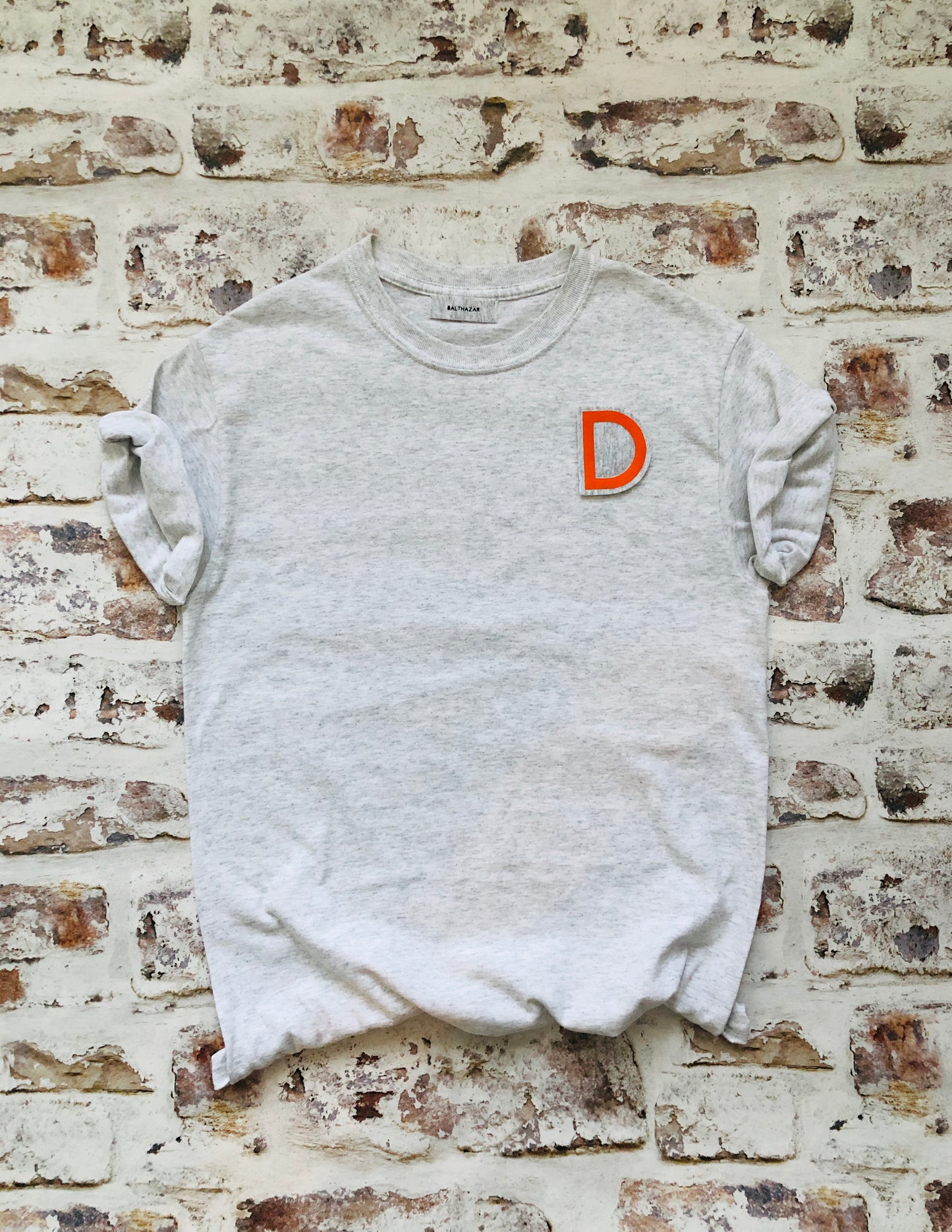 Varsity style initial t-shirt - Customised  Personalised unisex shirt