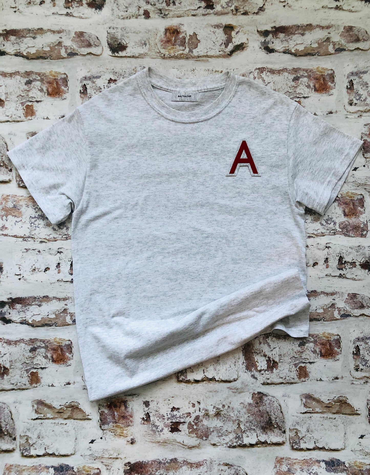 Varsity style initial t-shirt - Customised  Personalised unisex shirt