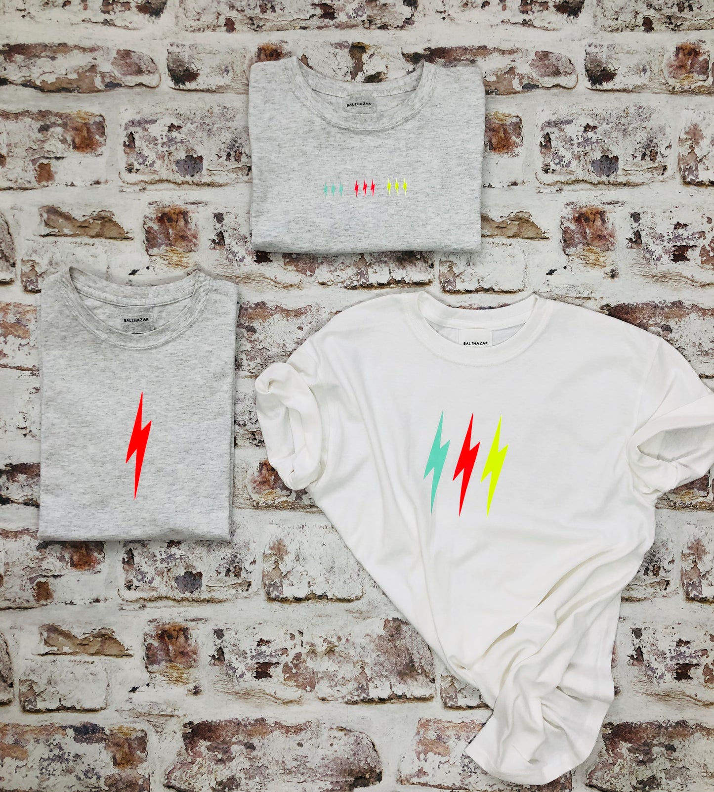 Neon Lightning bolt t-shirt - Trio