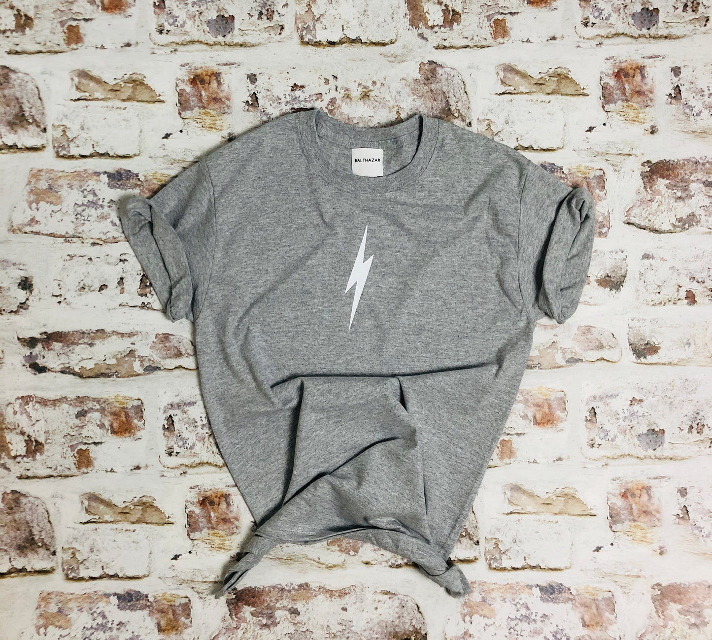 Monochrome lightning bolt t-shirt - Unisex style