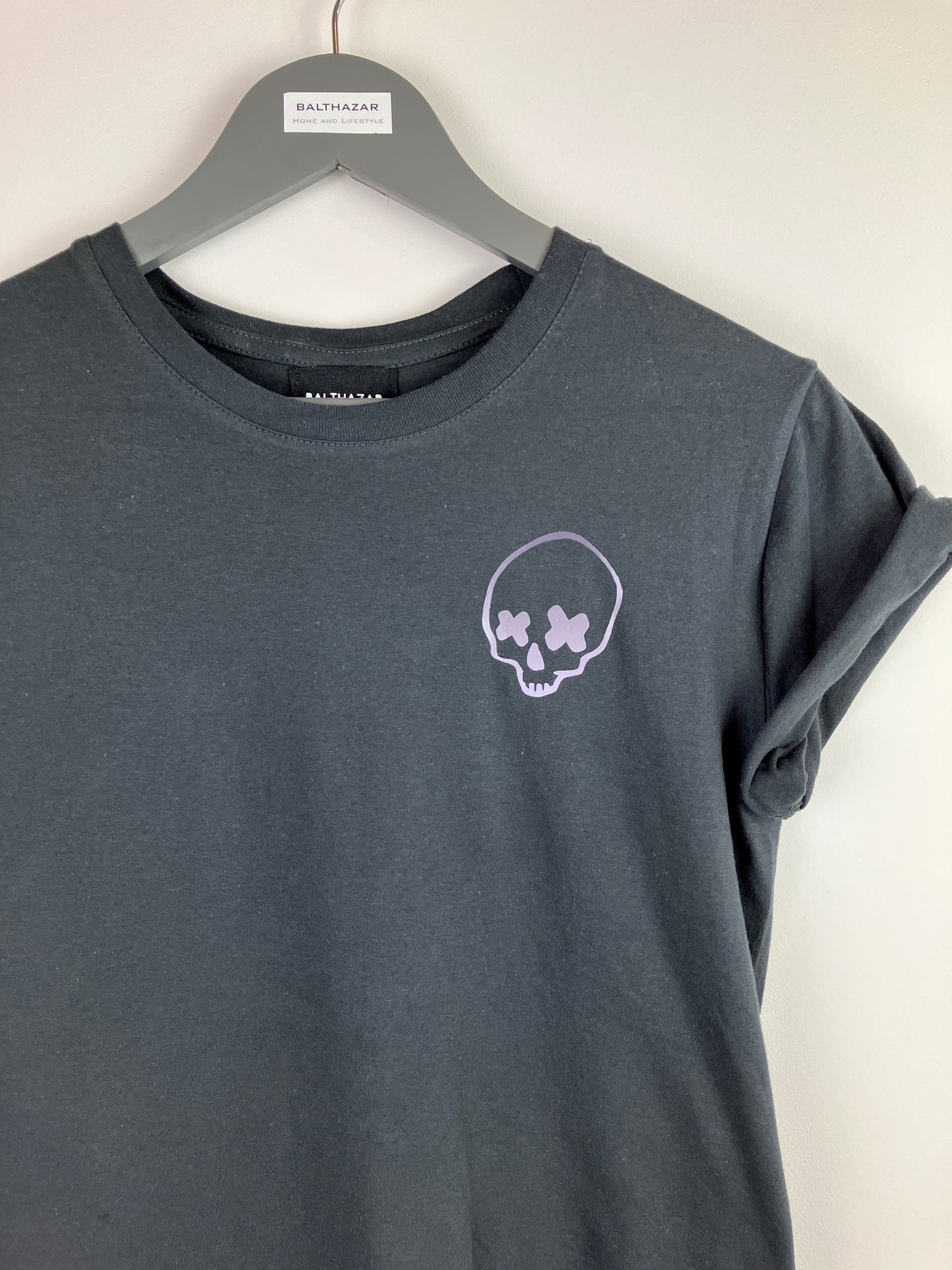 Miniature cross eyed skull t-shirt
