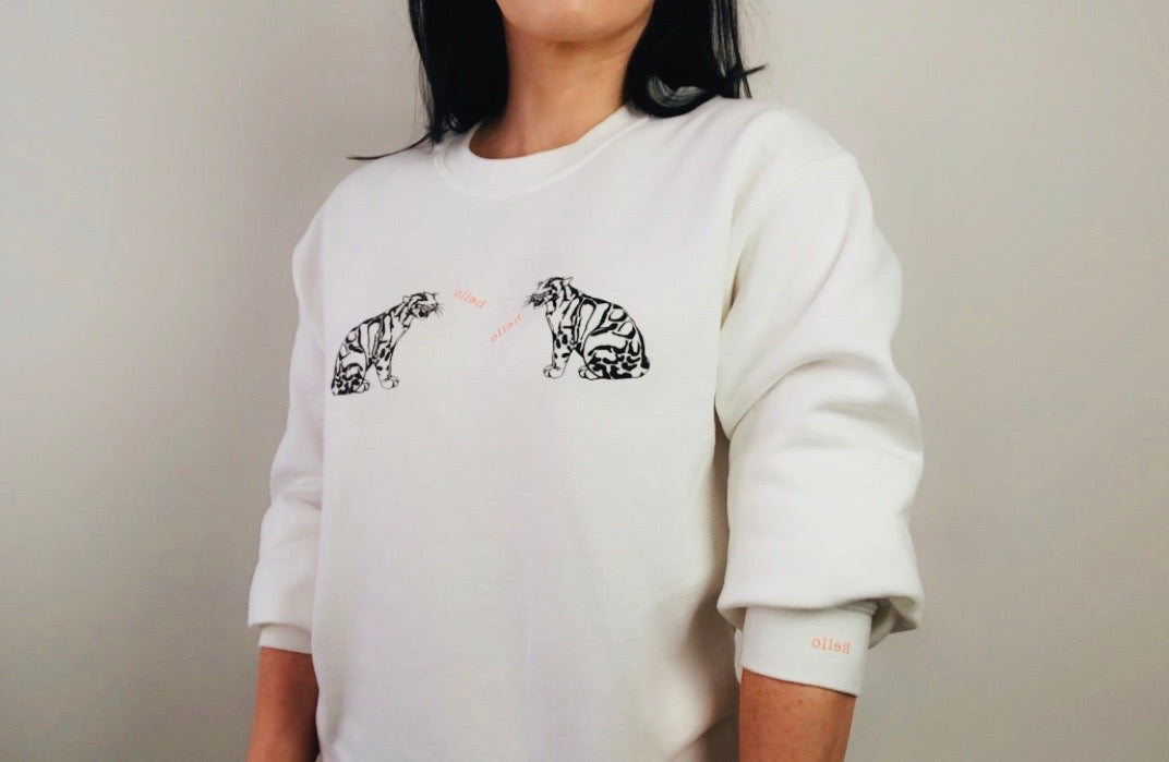 Hello Leopard Sweatshirt