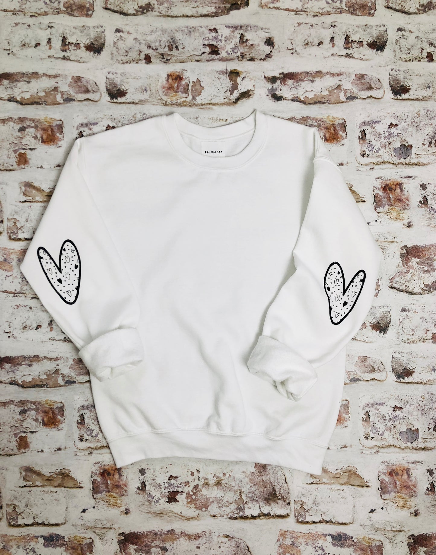 Love heart sleeved Sweatshirt