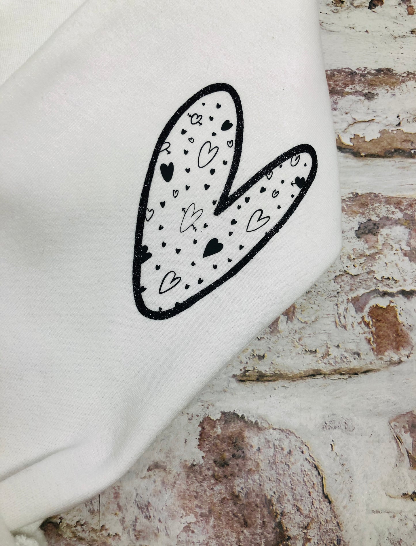 Love heart sleeved Sweatshirt