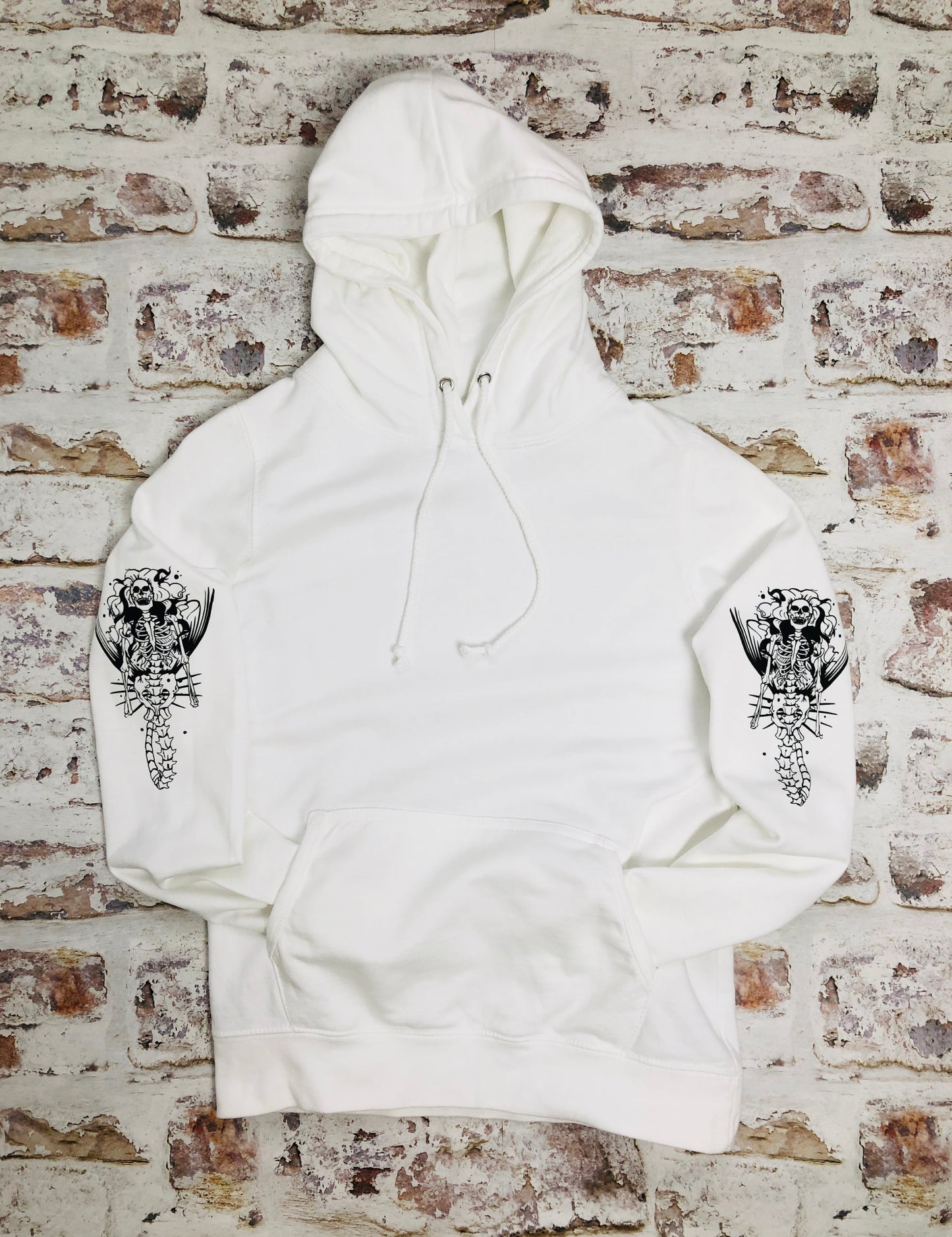Skeleton Mermaid Sleeved Hoody - Unisex style