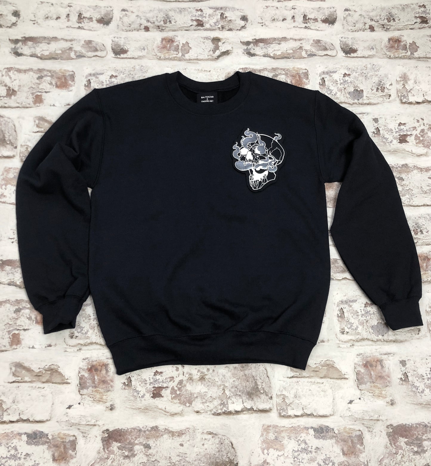 Smoking Skull sweatshirt - Unisex