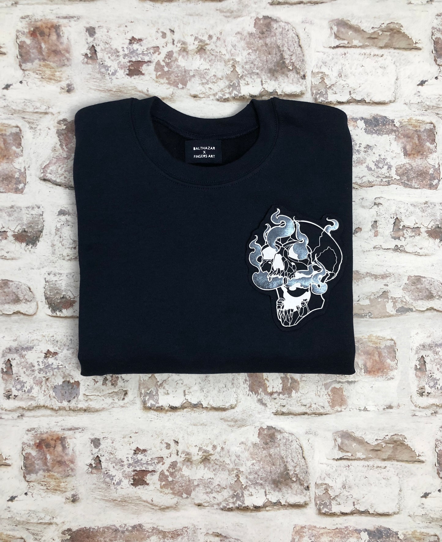 Smoking Skull sweatshirt - Unisex