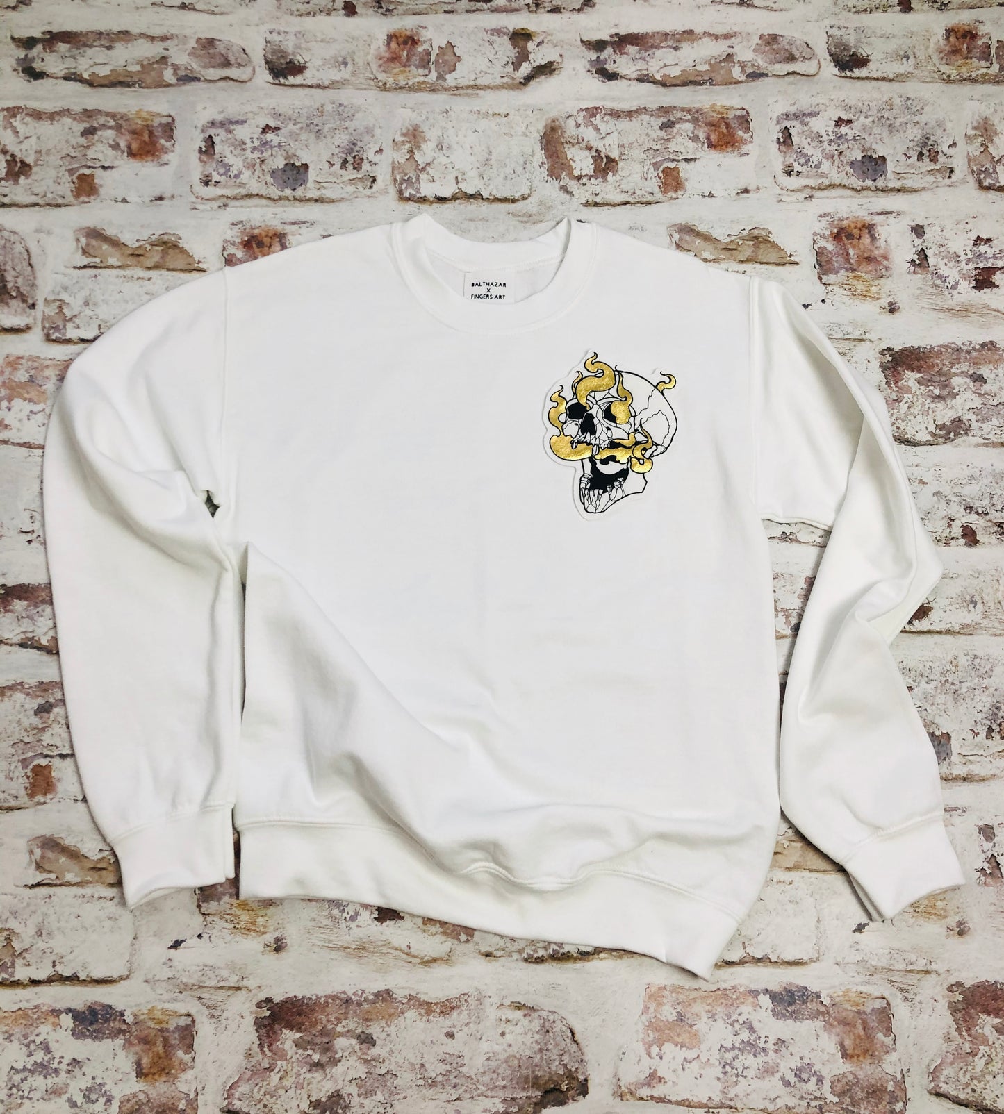 Smoking Skull sweatshirt - Unisex