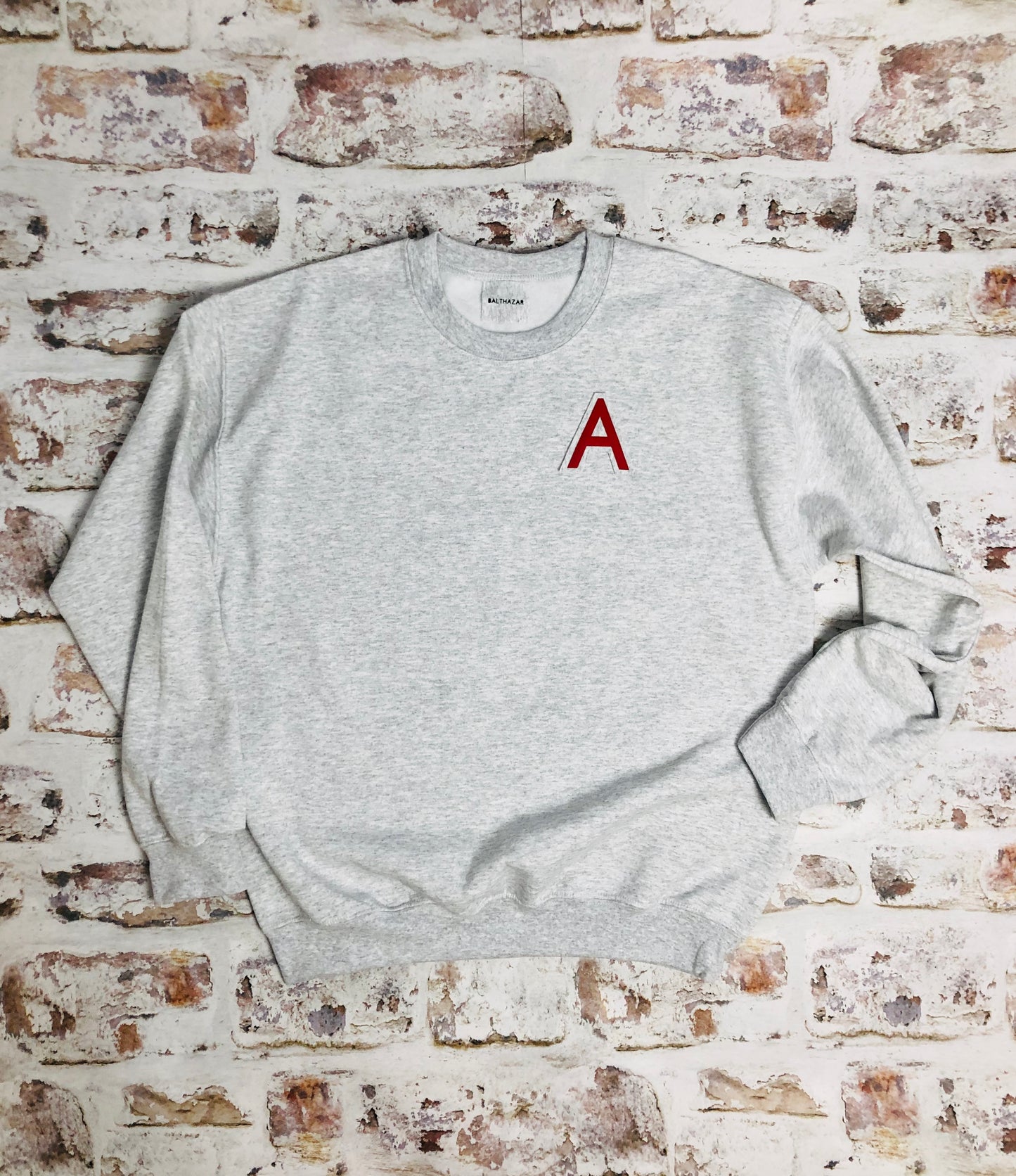 Customised Varsity style Initial sweatshirt