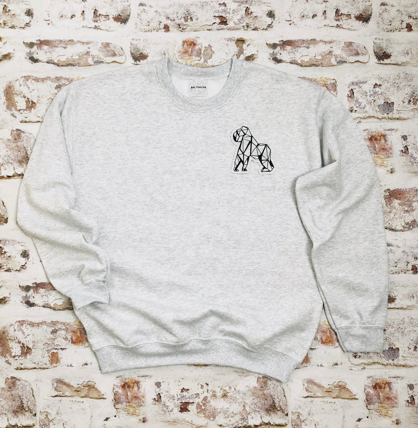 Origami Gorilla sweatshirt - Unisex - Handmade