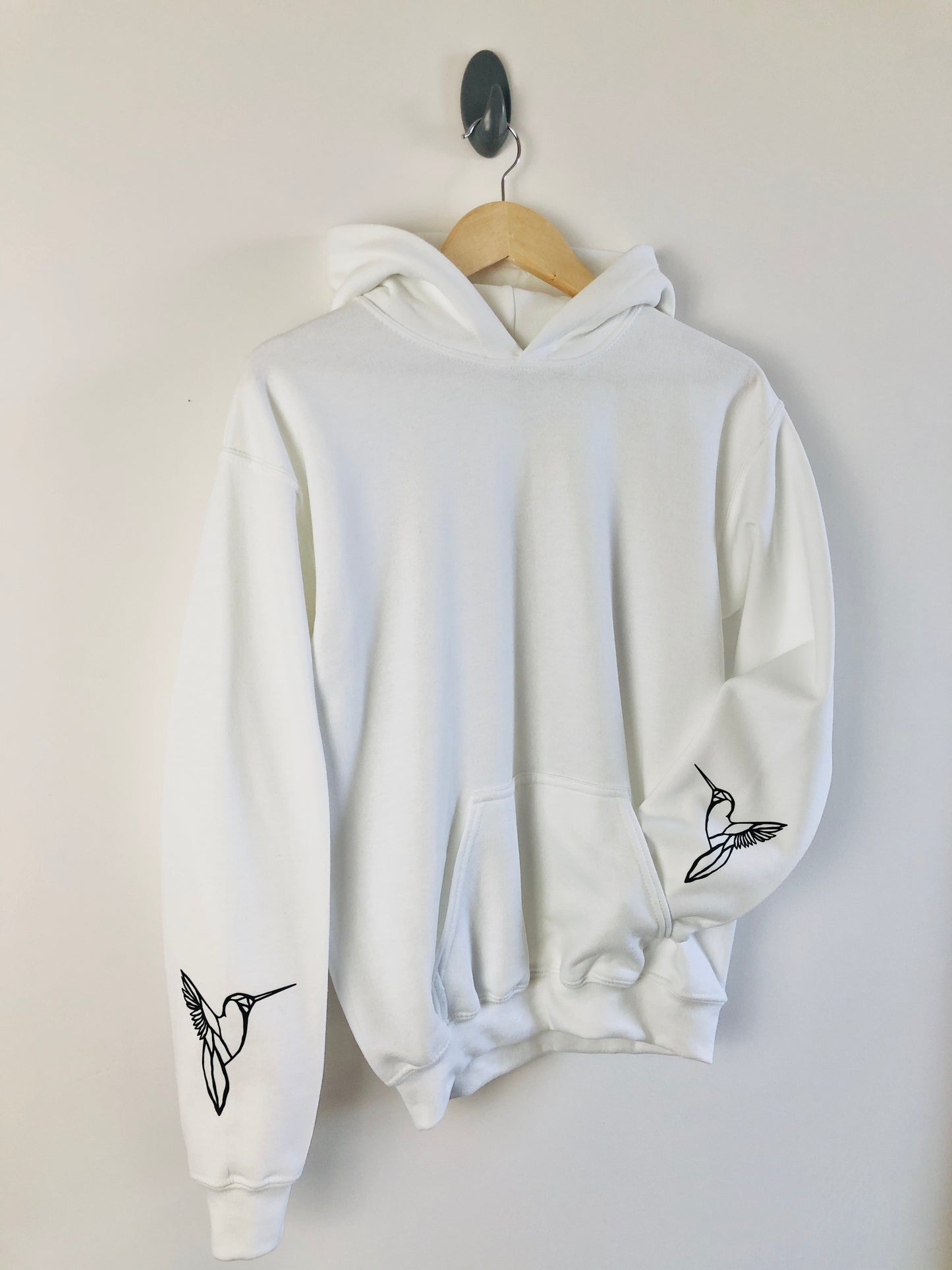 Hummingbird sleeved design Hoody - Sample Medium