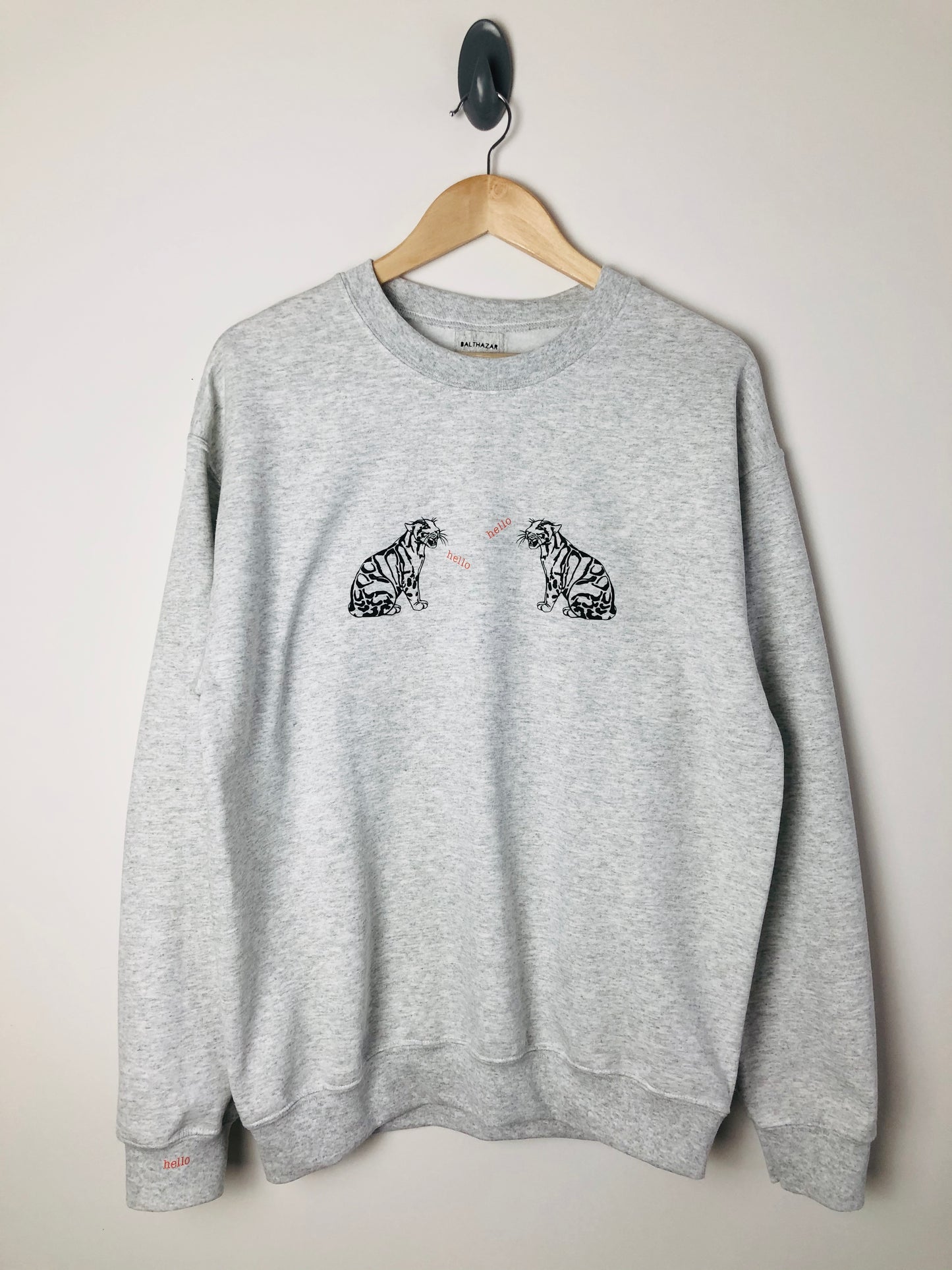 Hello Leopard Sweatshirt
