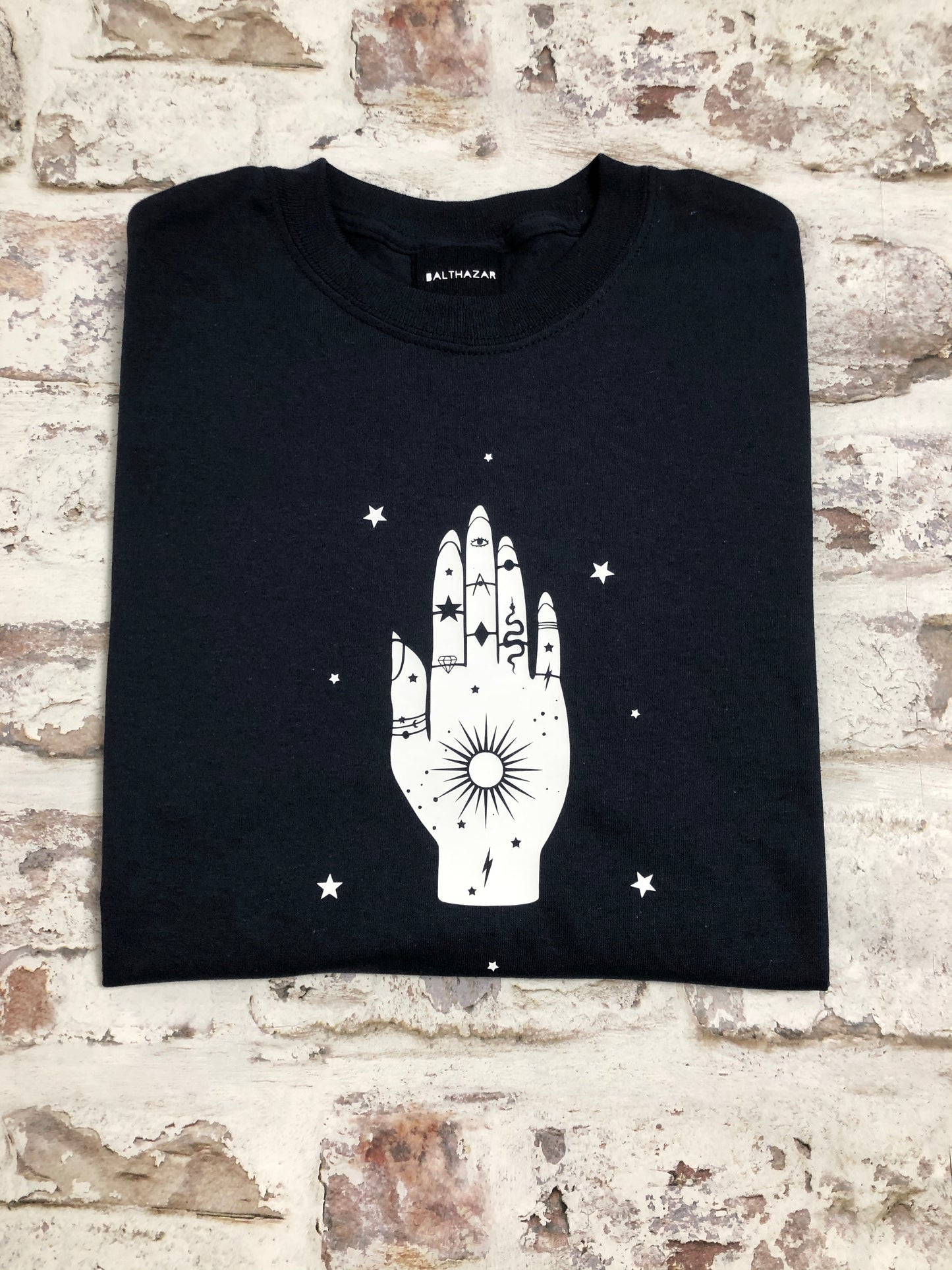 Jewelled Palm t-shirt - Celestial- Occult