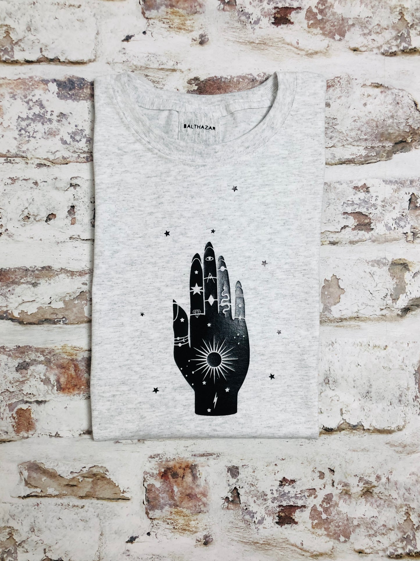 Jewelled Palm t-shirt - Celestial- Occult