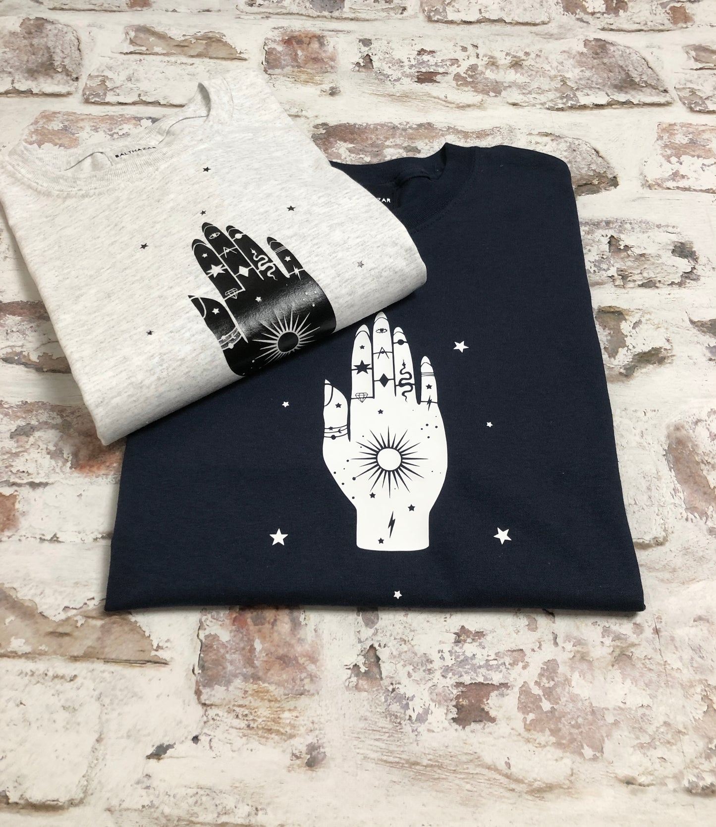 Jewelled Palm t-shirt - Celestial- Occult