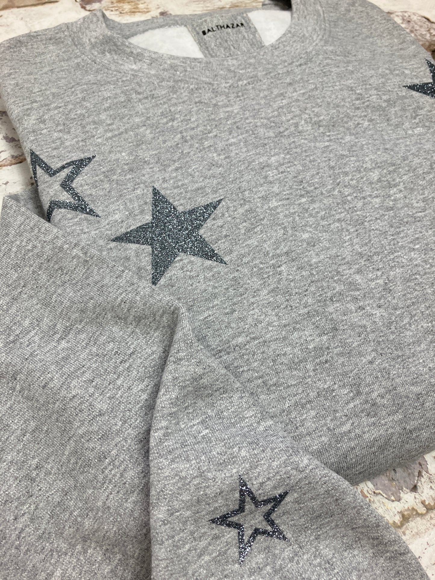 All the stars sweatshirt- MId grey - Medium -sample