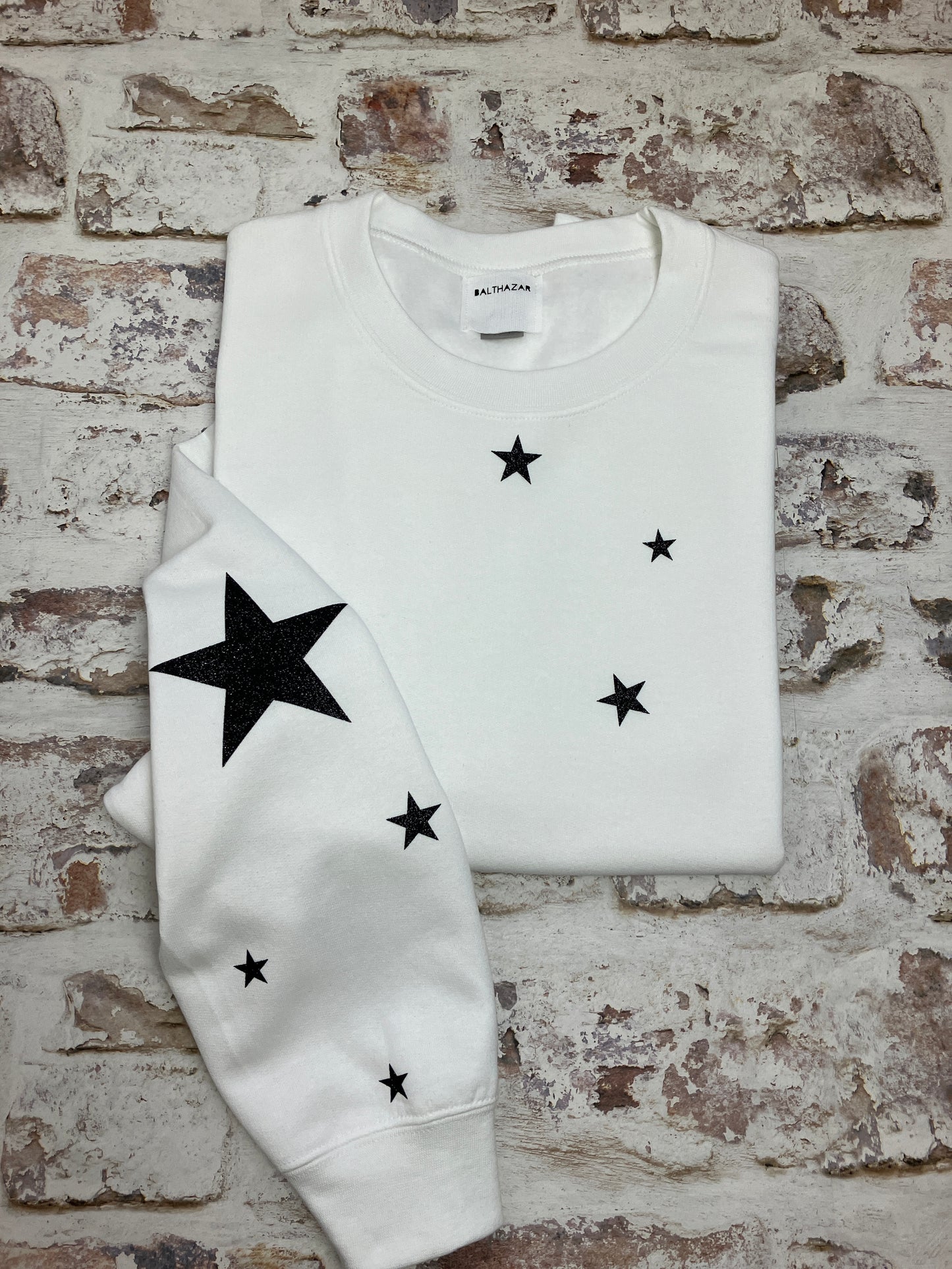 Star sleeved sweatshirt
