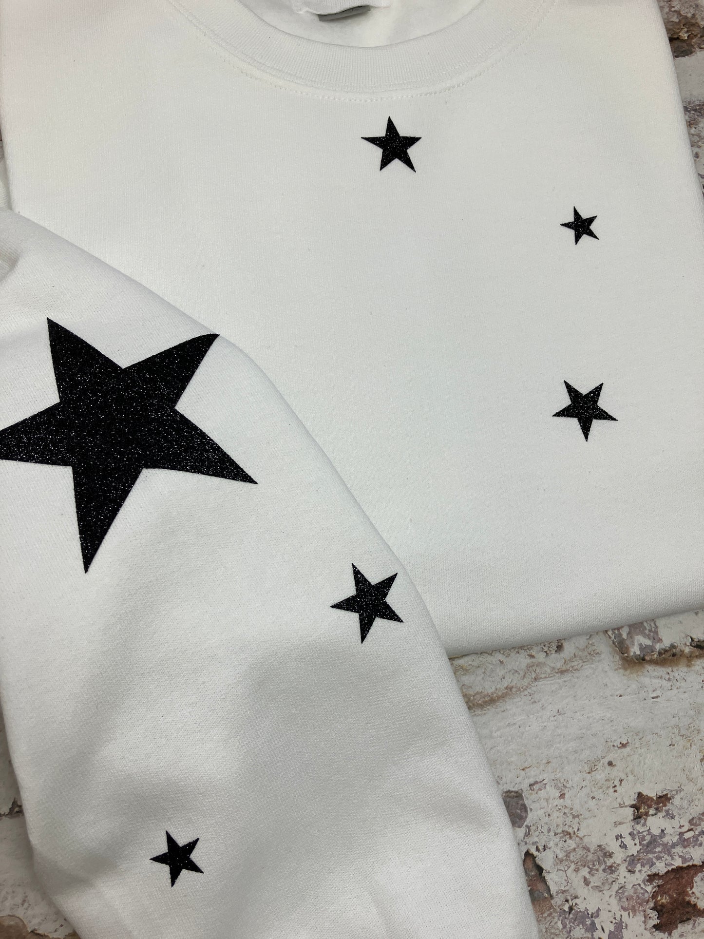 Star sleeved sweatshirt