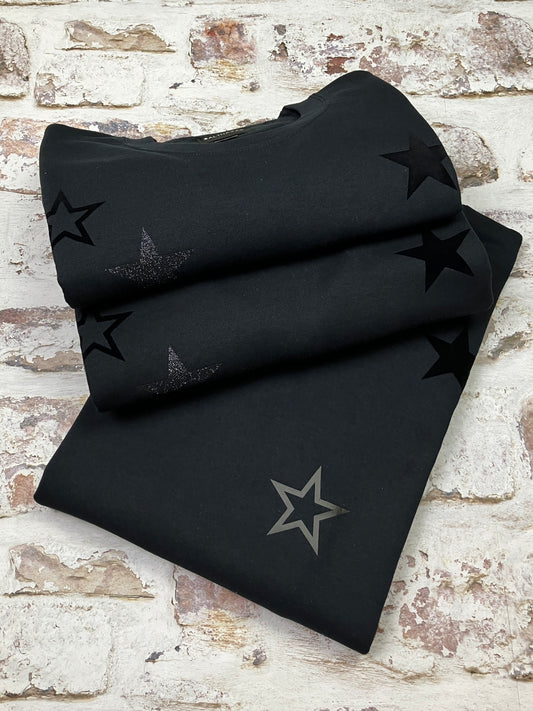 All the stars sweatshirt- Black Sample Medium