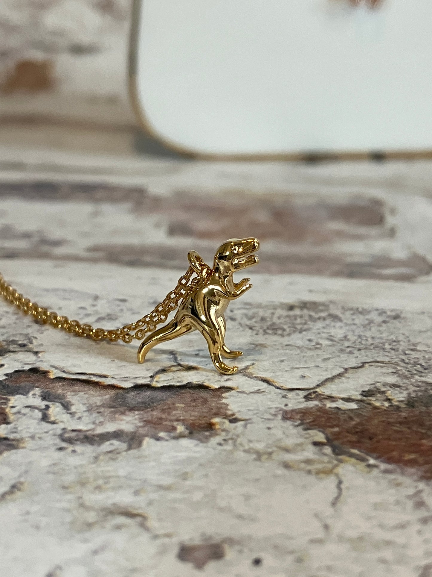 T-Rex necklace - micro dinosaur