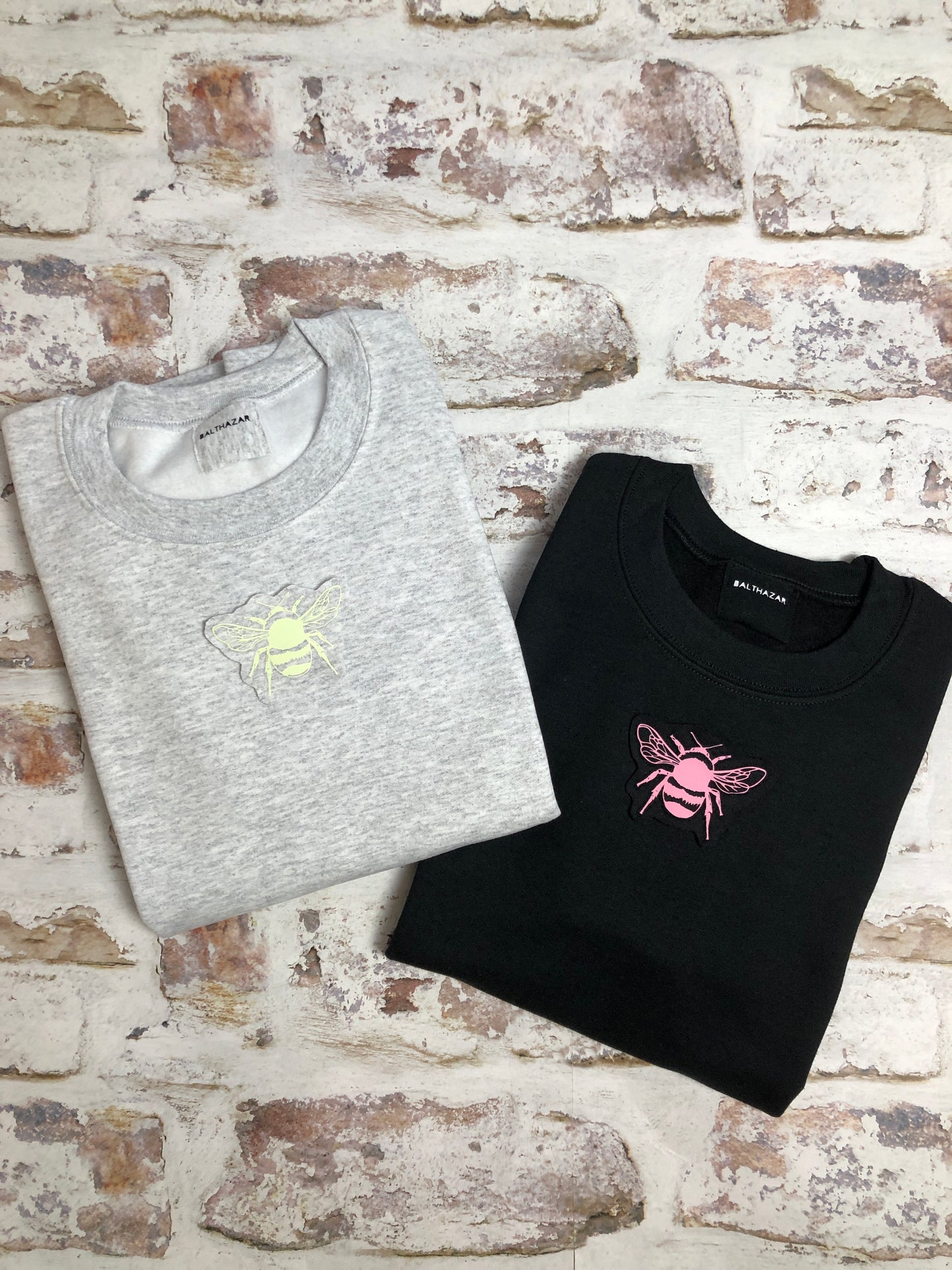 Pastel Bee sweatshirt - cute colourful fun sweatshirt