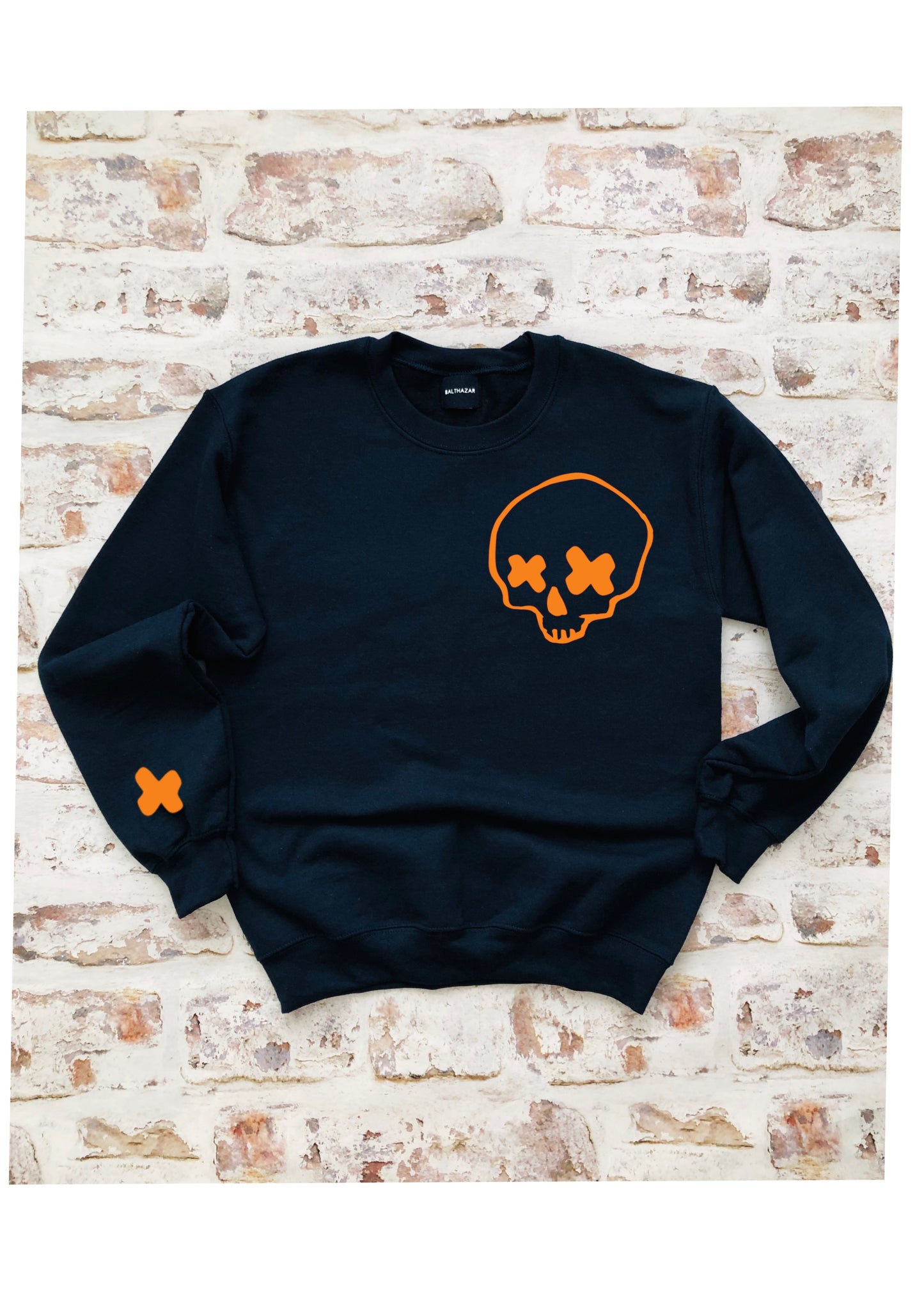 Cross eyed skull sweatshirt