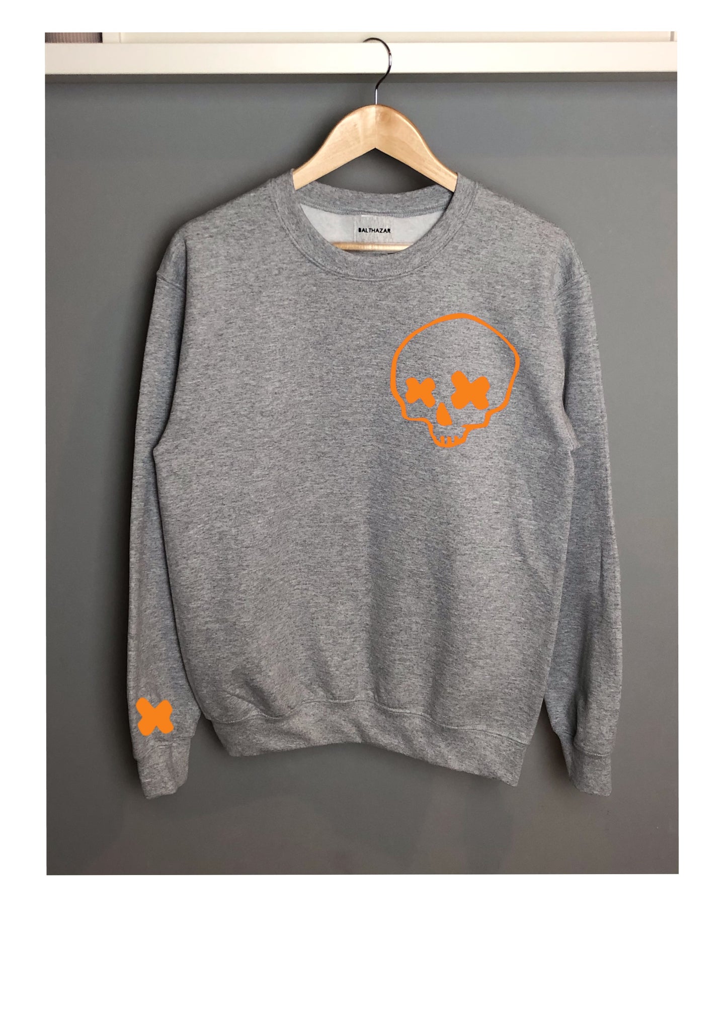 Cross eyed skull sweatshirt
