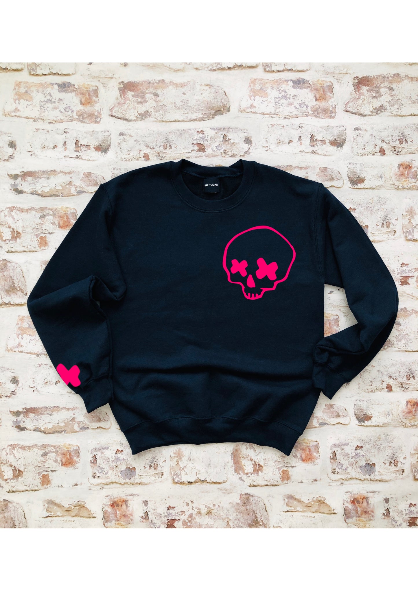 Cross eyed skull sweatshirt
