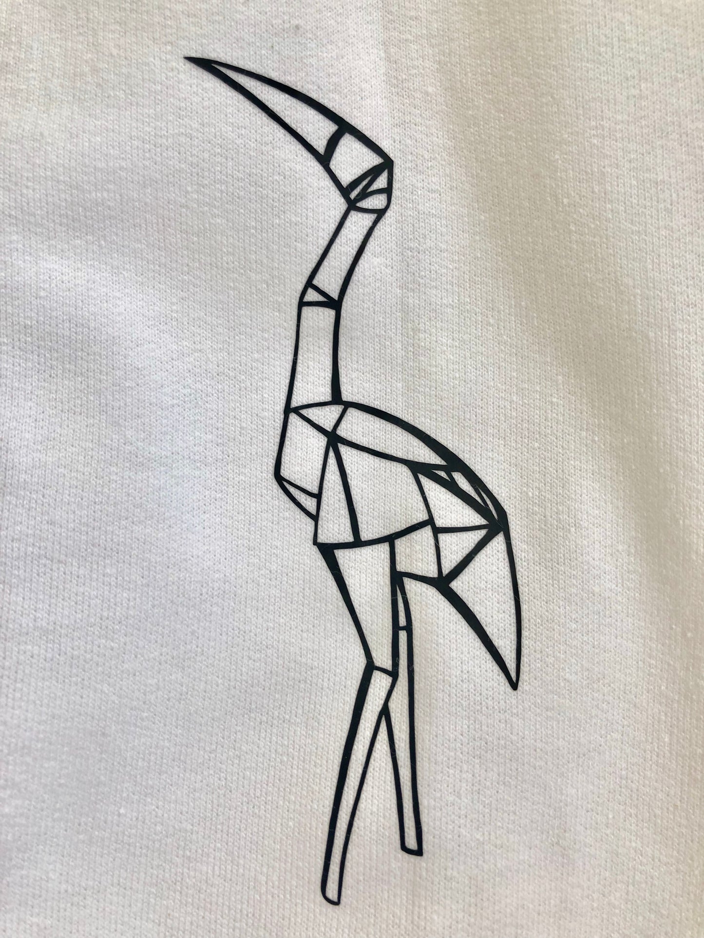 Origami Crane sleeved sweatshirt
