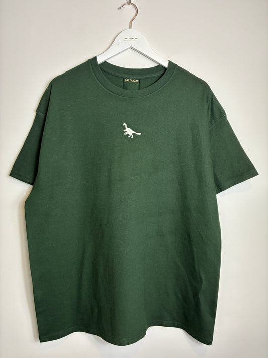 Embroidered miniature dinosaur T-shirt - customisable