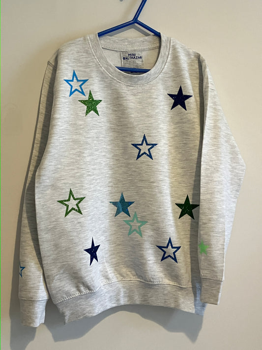 Children's All the stars sweatshirt - customise your colours