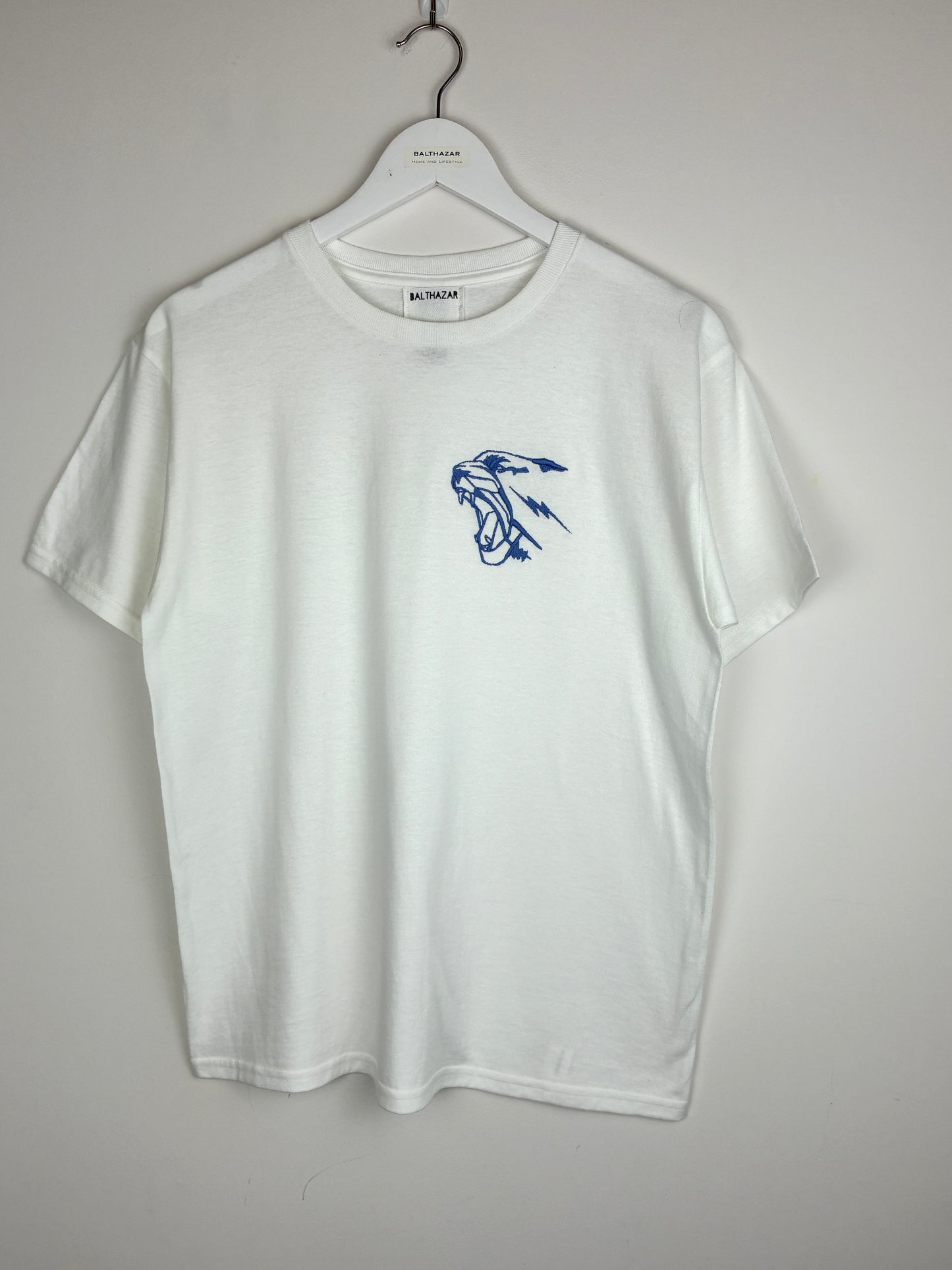 Graphic embroidered leopard head t-shirt- mini version- customisable