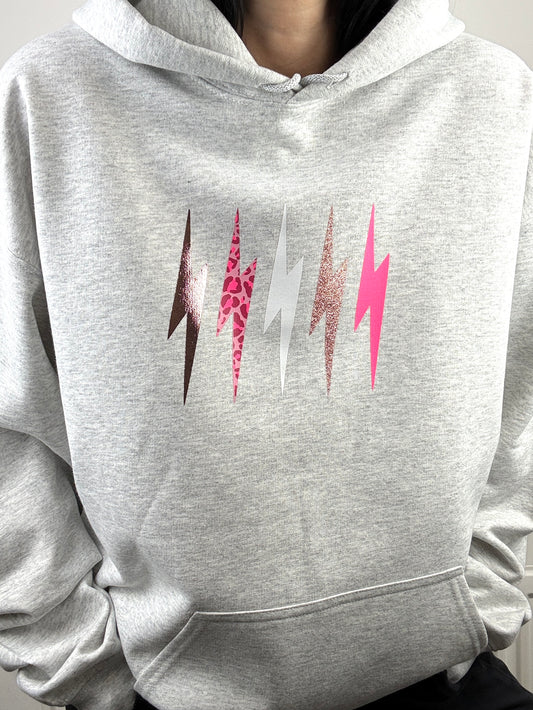 LOVE mix lightning bolt hoody
