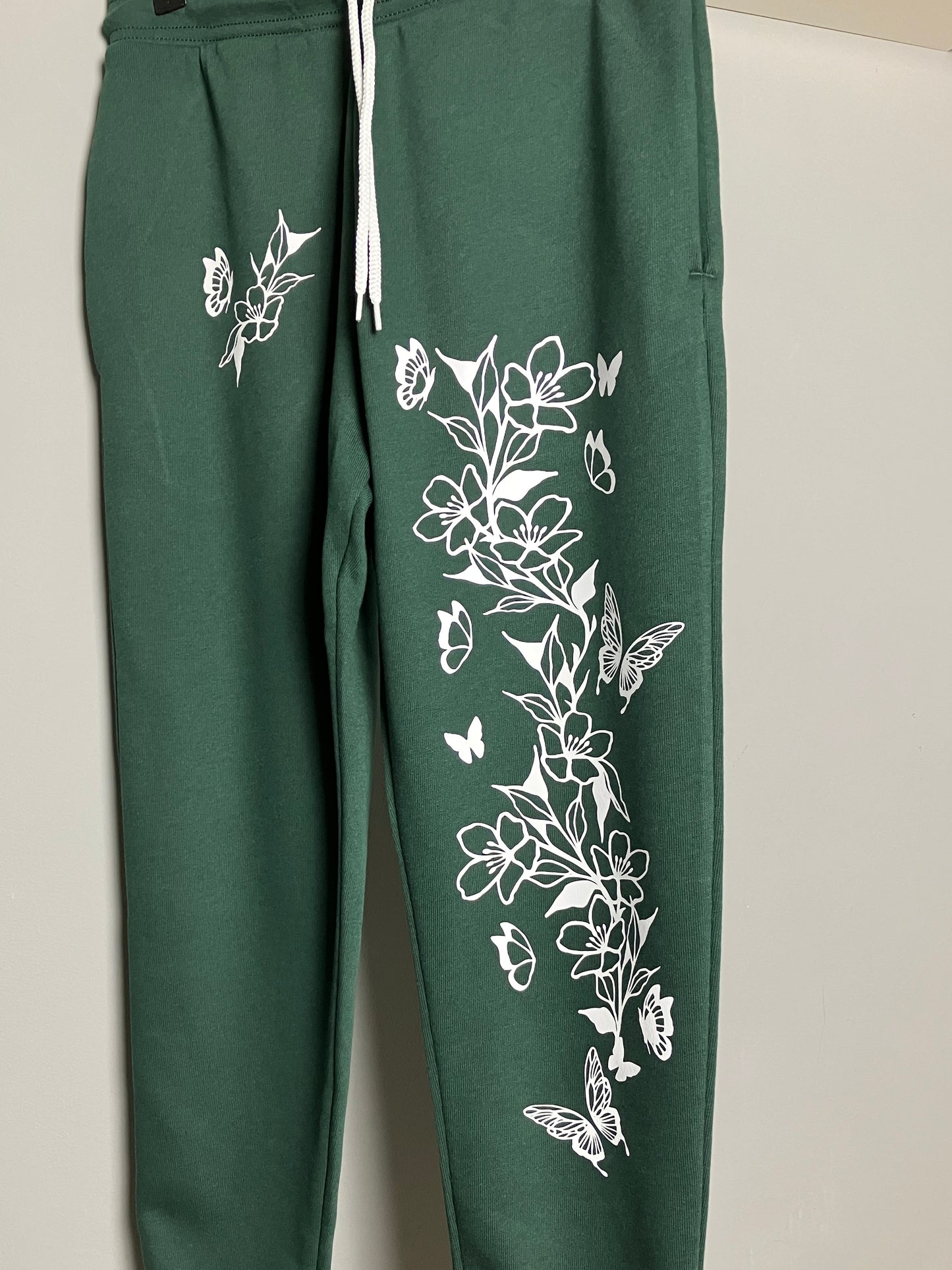 Statement Floral Butterfly Joggers