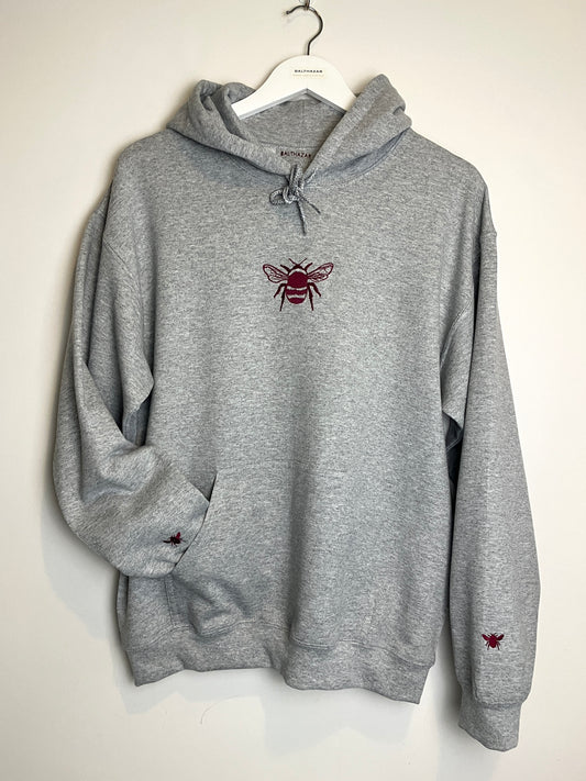 Embroidered Bee Hoody - unisex - customisable