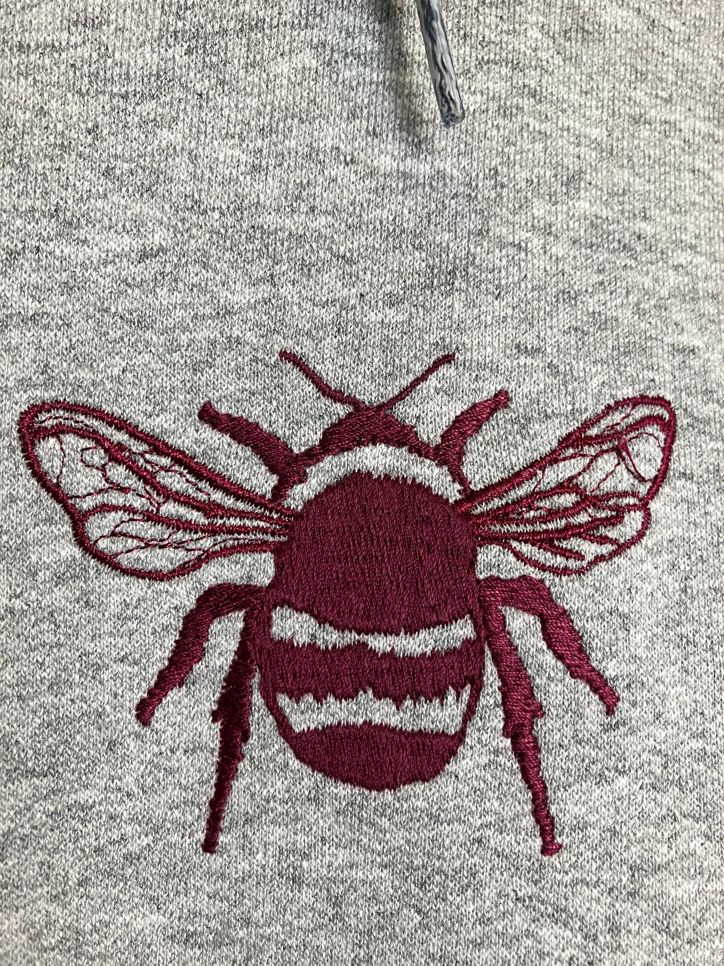 Embroidered Bee Hoody - unisex - customisable