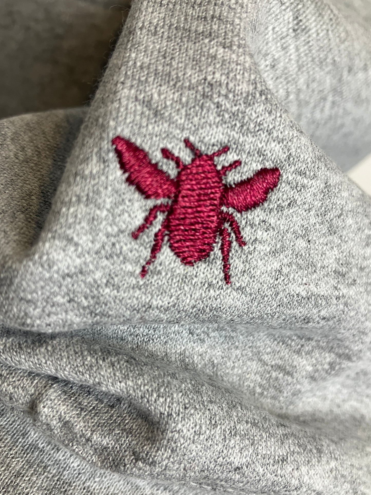 Embroidered Bee Hoody - unisex - customisable