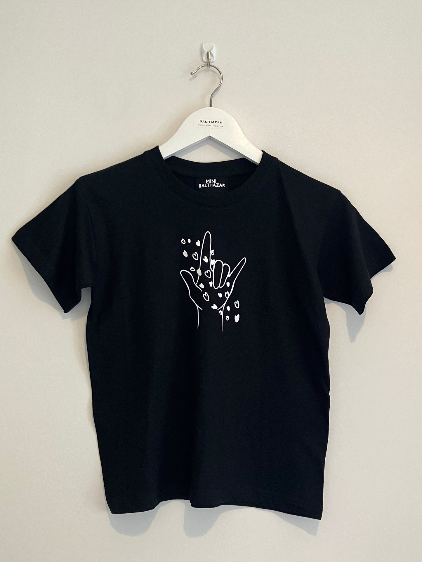 Childrens Love and hearts sign language t-shirt - customisable