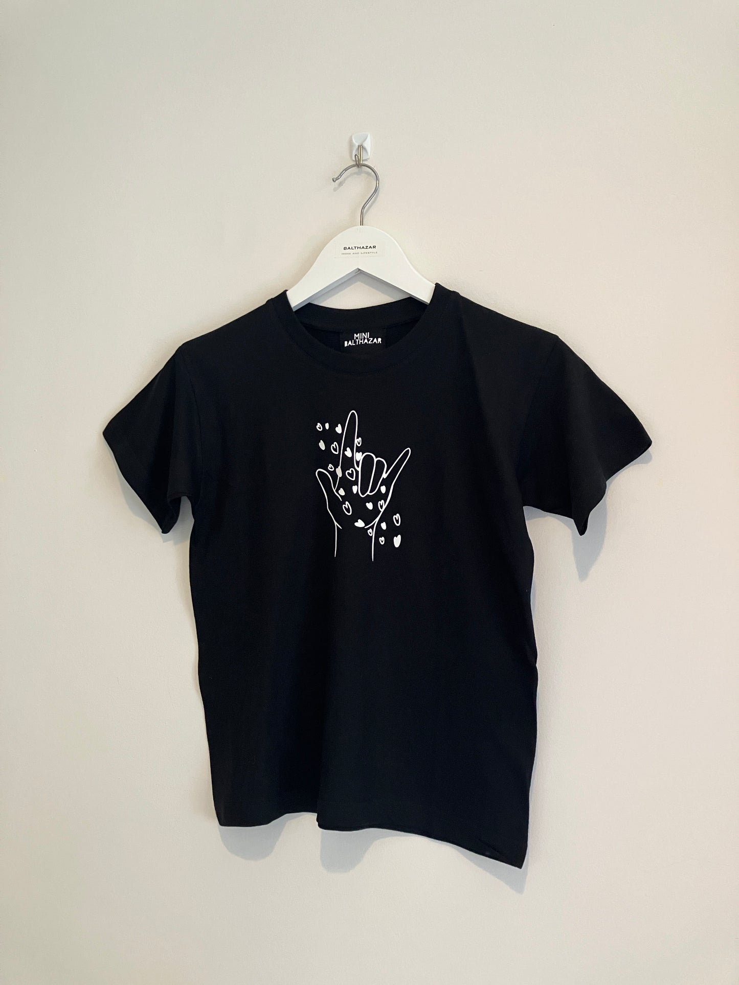 Childrens Love and hearts sign language t-shirt - customisable