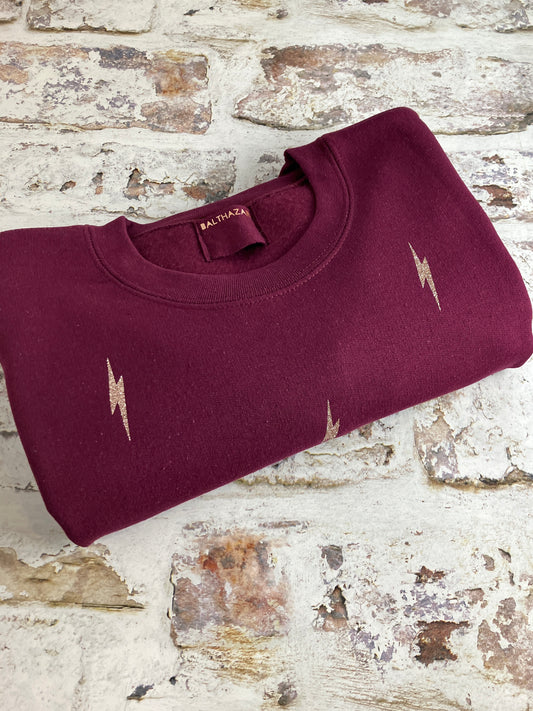 Miniature lightning bolt sweatshirt - customisable