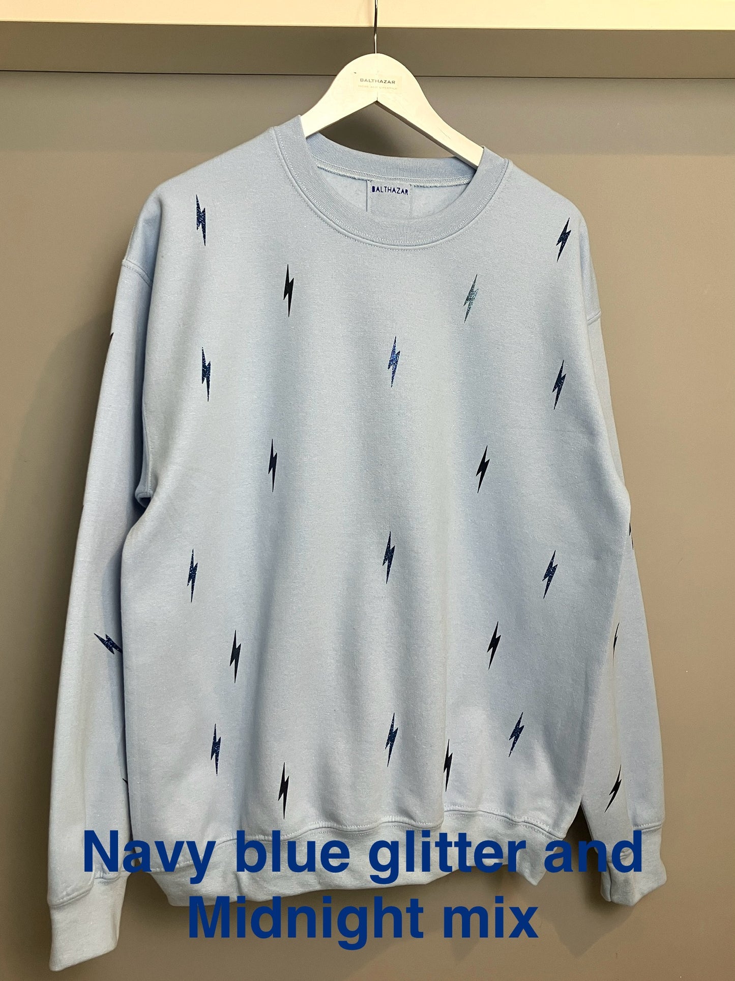 Miniature lightning bolt sweatshirt - customisable