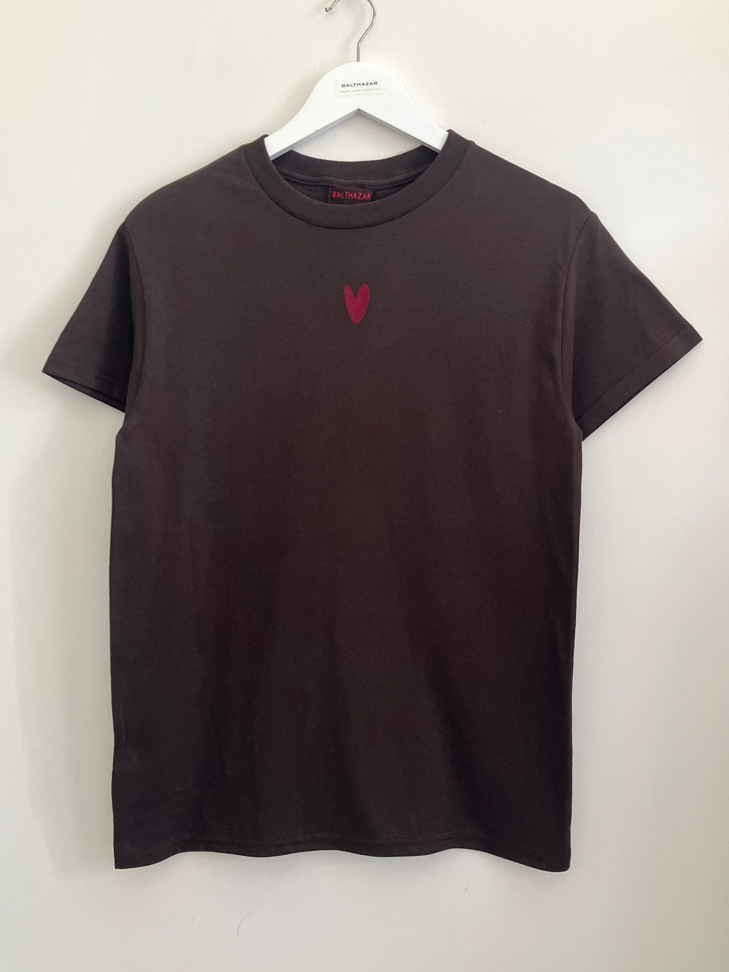 Embroidered heart t-shirt - customisable