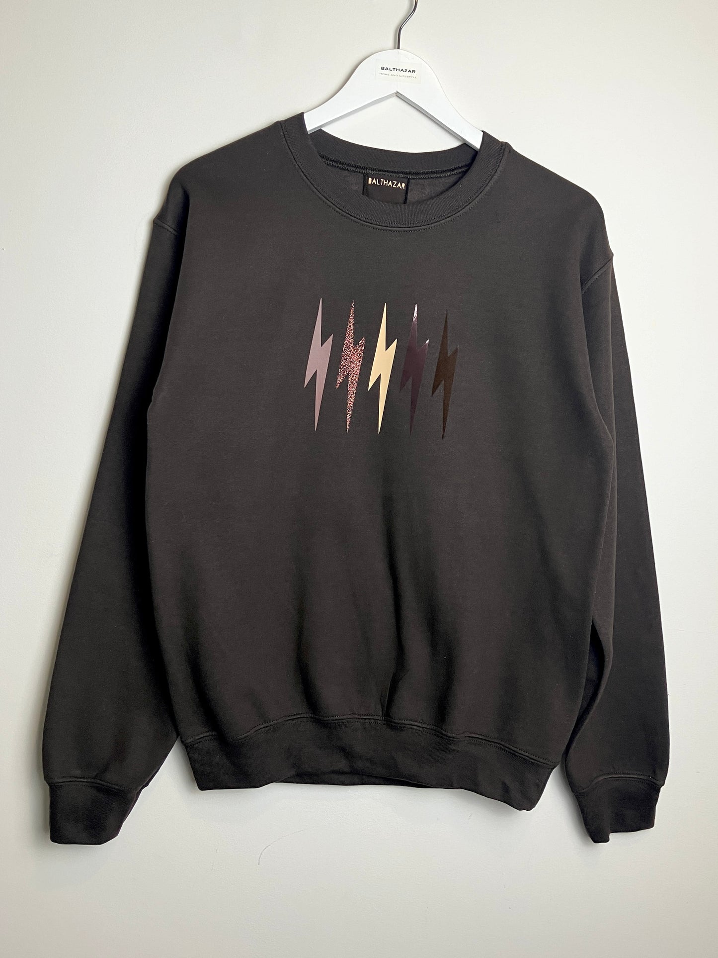 Chocolate mix  OR Black Cherry chocolate lightning bolt sweatshirt