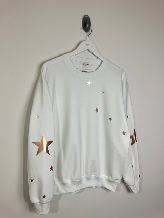 Star sleeved sweatshirt