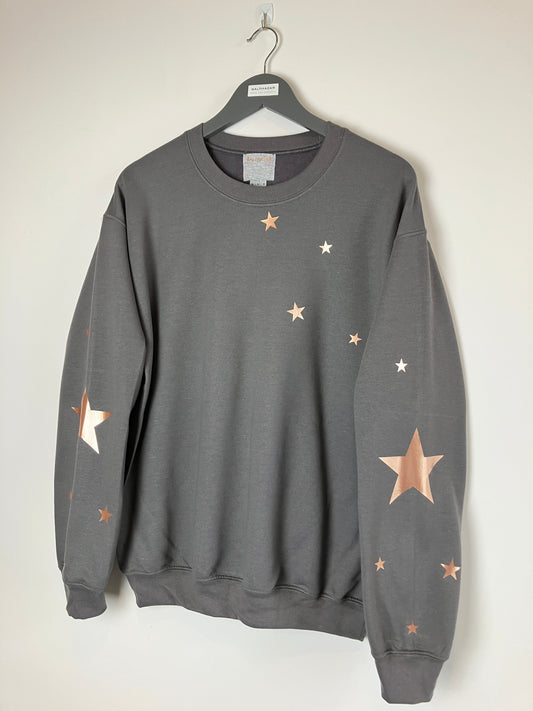 Star sleeved sweatshirt