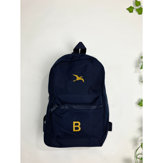 Personalised Initial and dinosaur mini backpack - customisable