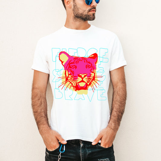 Tiger T-shirt Neon Mix